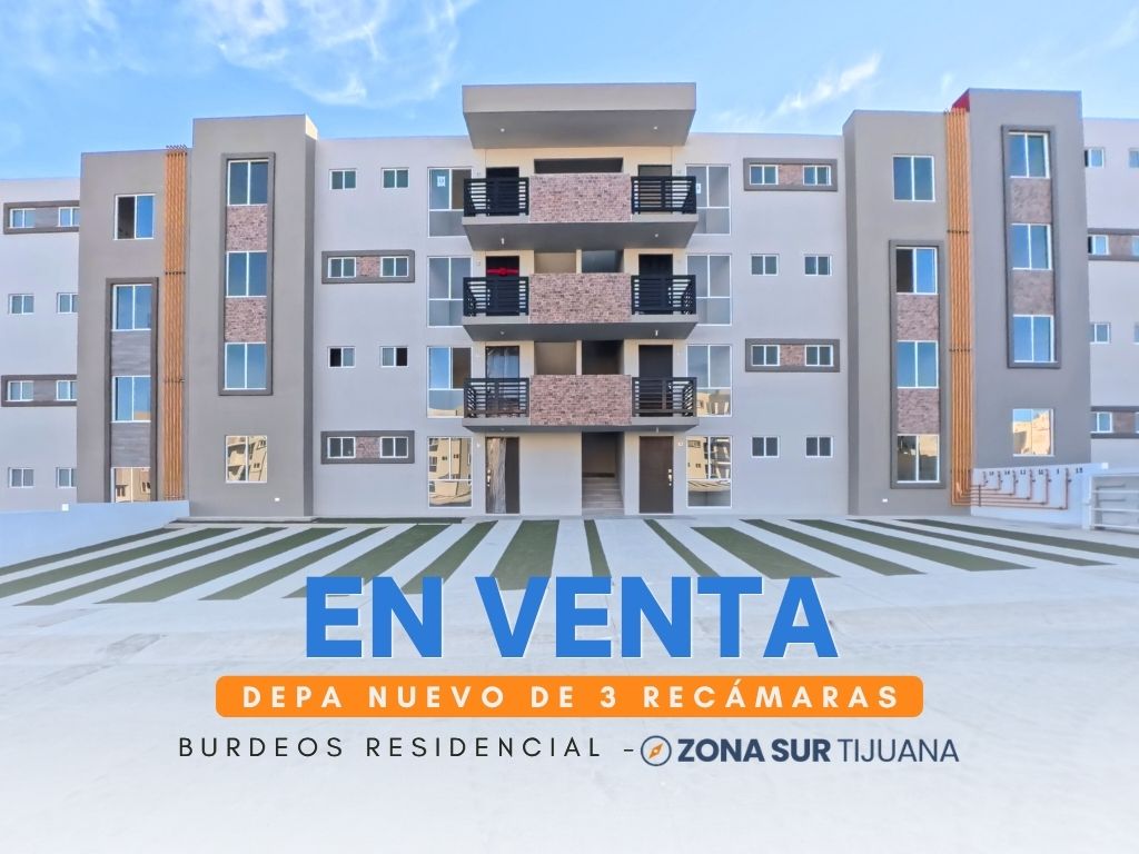 Fachada · Departamento en Burdeos Residencial